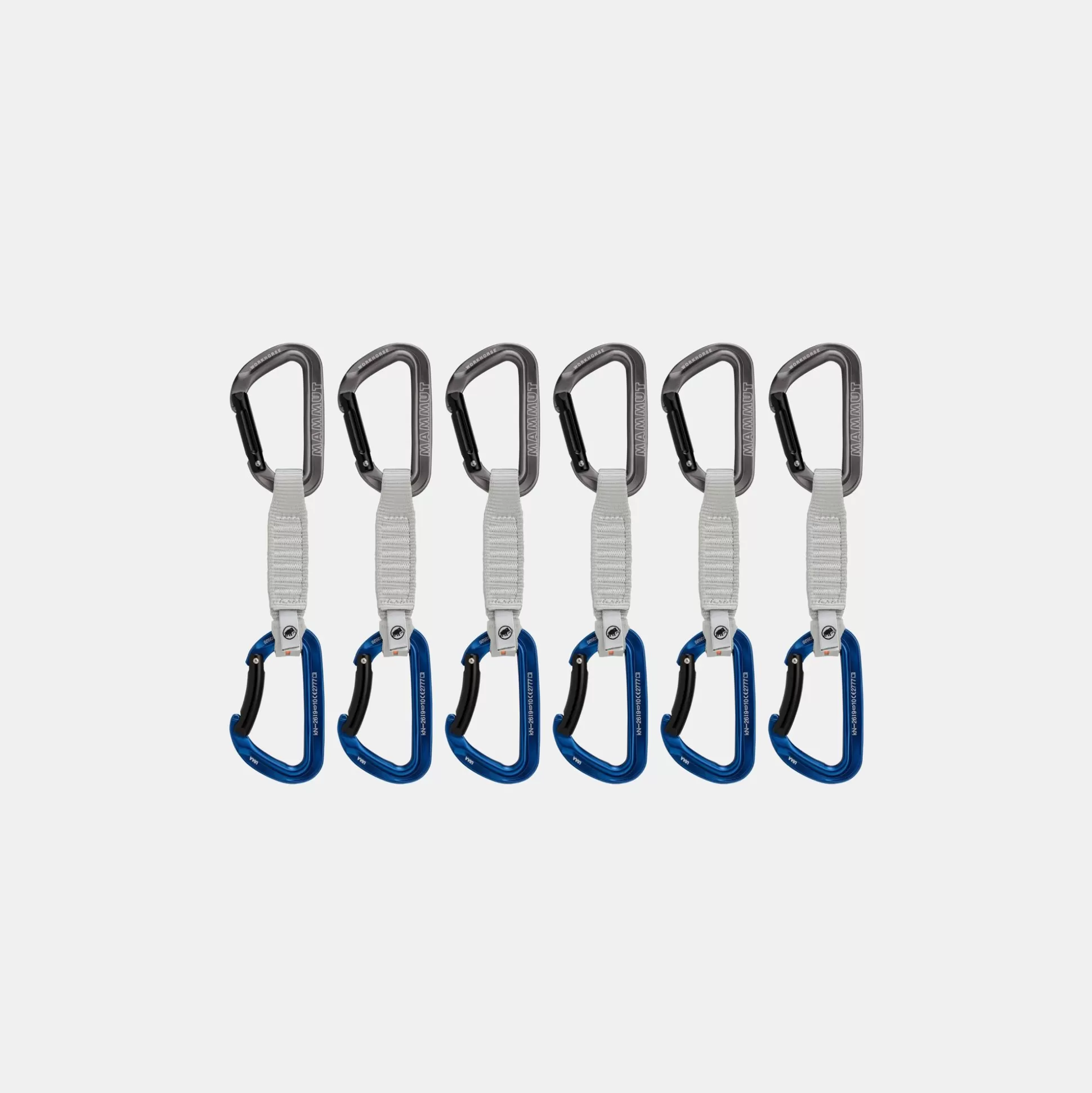 Mammut Workhorse Keylock 12 Cm 6-Pack Quickdraws- Climbing Equipment