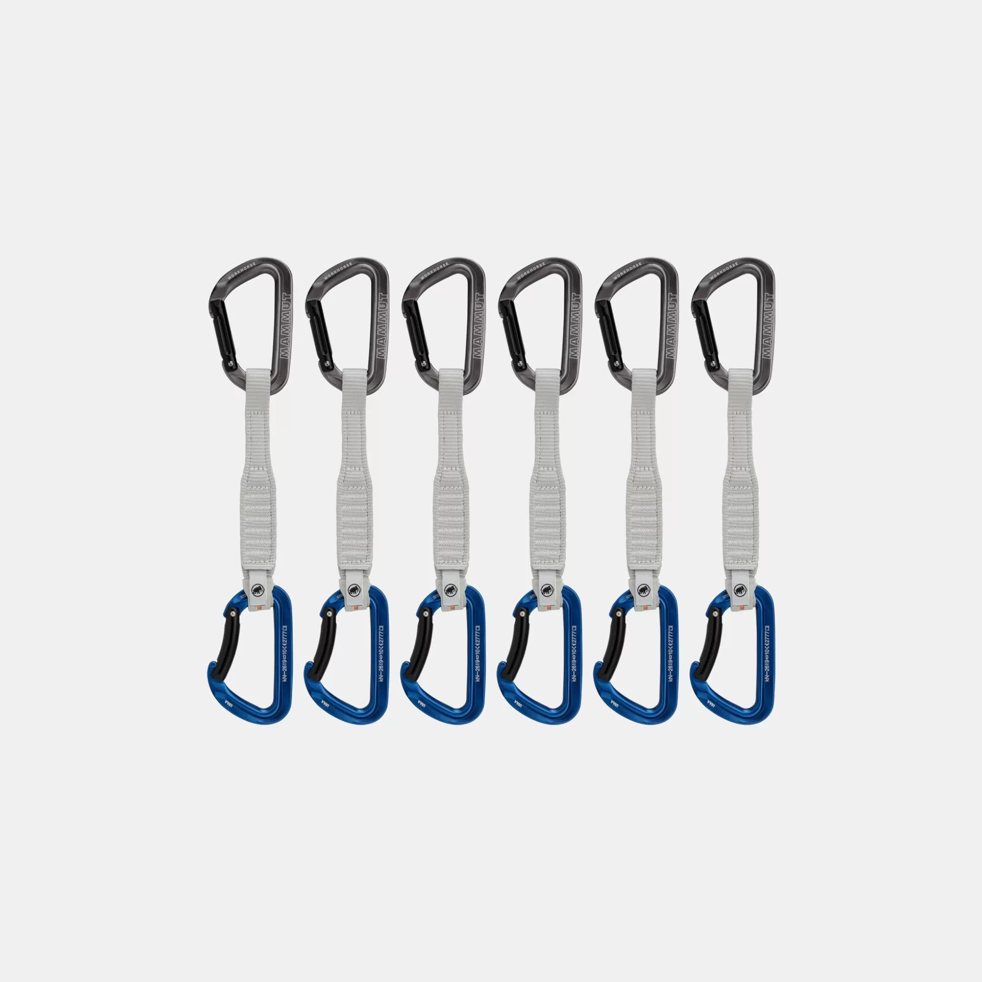 Mammut Workhorse Keylock 17 Cm 6-Pack Quickdraws- Climbing Equipment